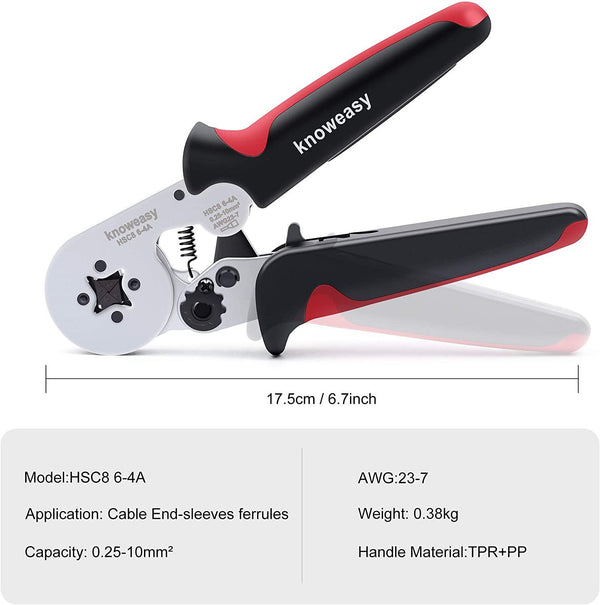 Ferrule Crimping Tool,Knoweasy Ferrule Crimper and Wire Crimping Tool -  knoweasy