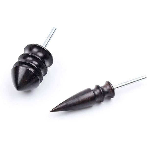 2 Pcs Pointed Tip Narra Leather Burnisher Leather Slicker Tool Drill Sets  & 1 Pcs Cobbler Shoe Repair Hammer