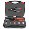 Knoweasy 8PCS Ratchet Crimping Tool Set with Automatic Wire Stripper