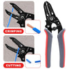 Knoweasy 8PCS Ratchet Crimping Tool Set with Automatic Wire Stripper