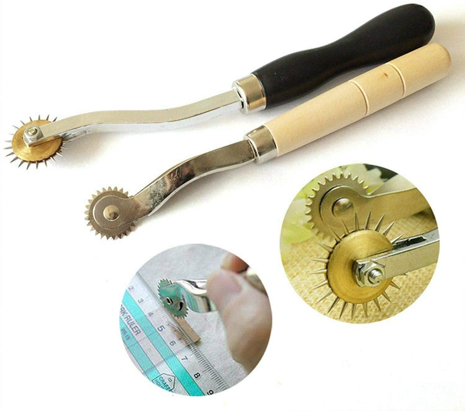 Leather Groover Tool,Knoweasy 7 in 1 Pro Stitching Groover and
