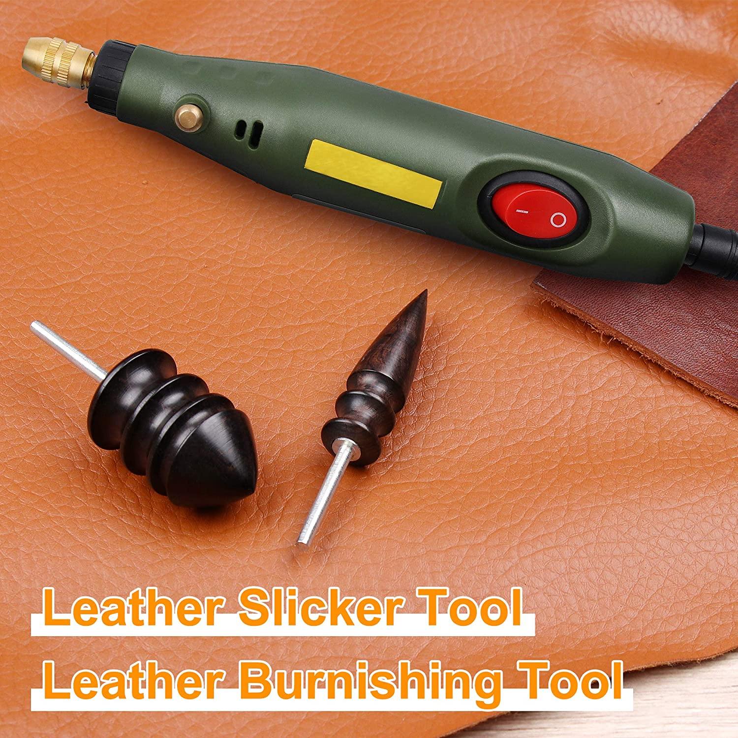 Set Leather Burnisher, Polishing Stick, Edge Burnisher, Polishing Tool