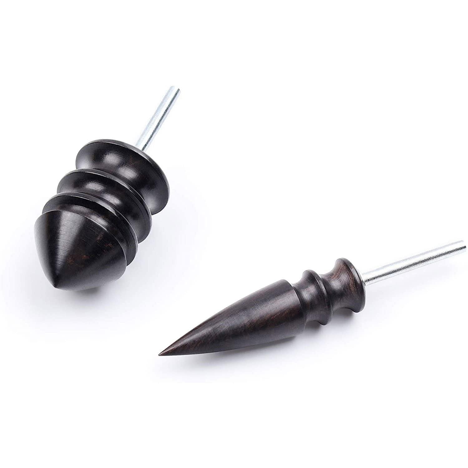 2 Pcs Pointed Tip Narra Leather Burnisher Leather Slicker Tool