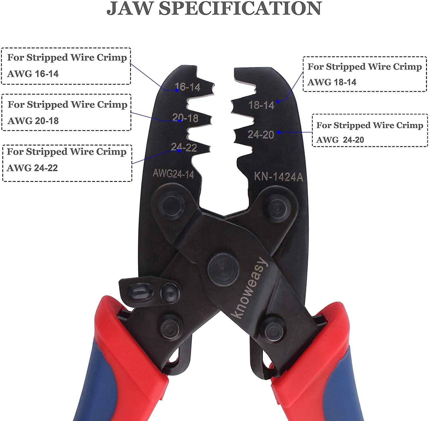 Hexagonal Crimper,Knoweasy 16-6 Crimping Tool and Hexagonal Wire Crimper  Used for 20-5 AWG/0.5-16 mm² Cable End Sleeves